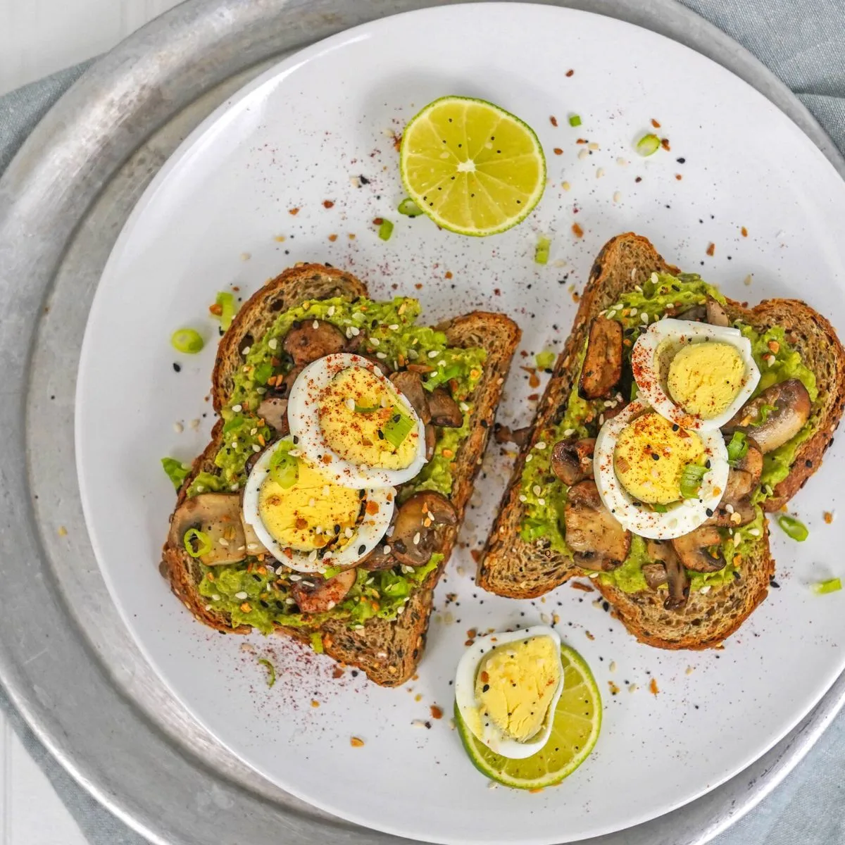 avocado toast with mushroom