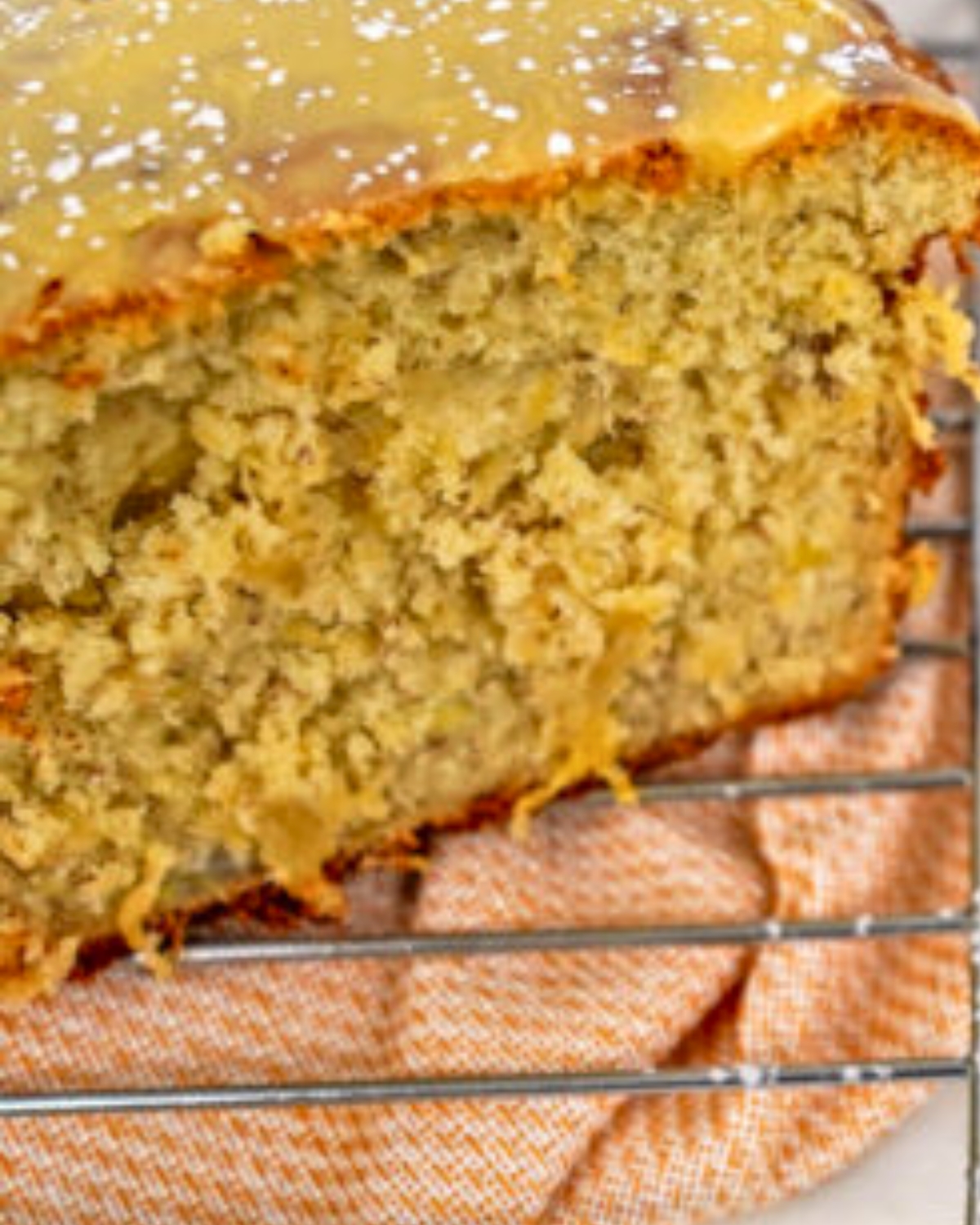 pineapple banana bread with tropical flavors 