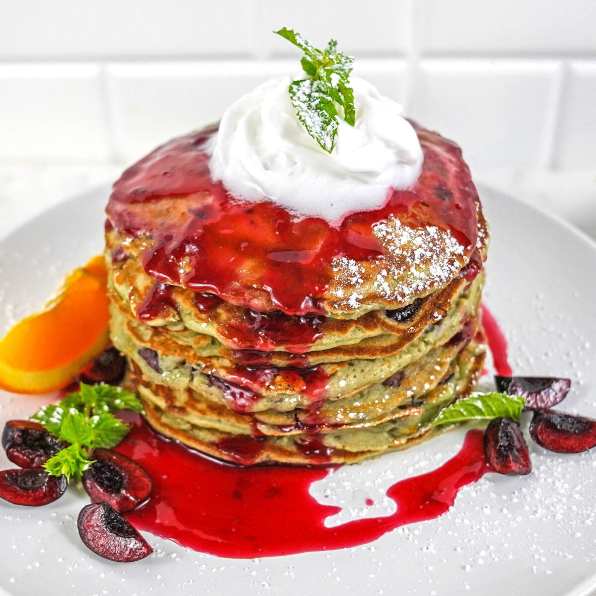 cherry pancakes