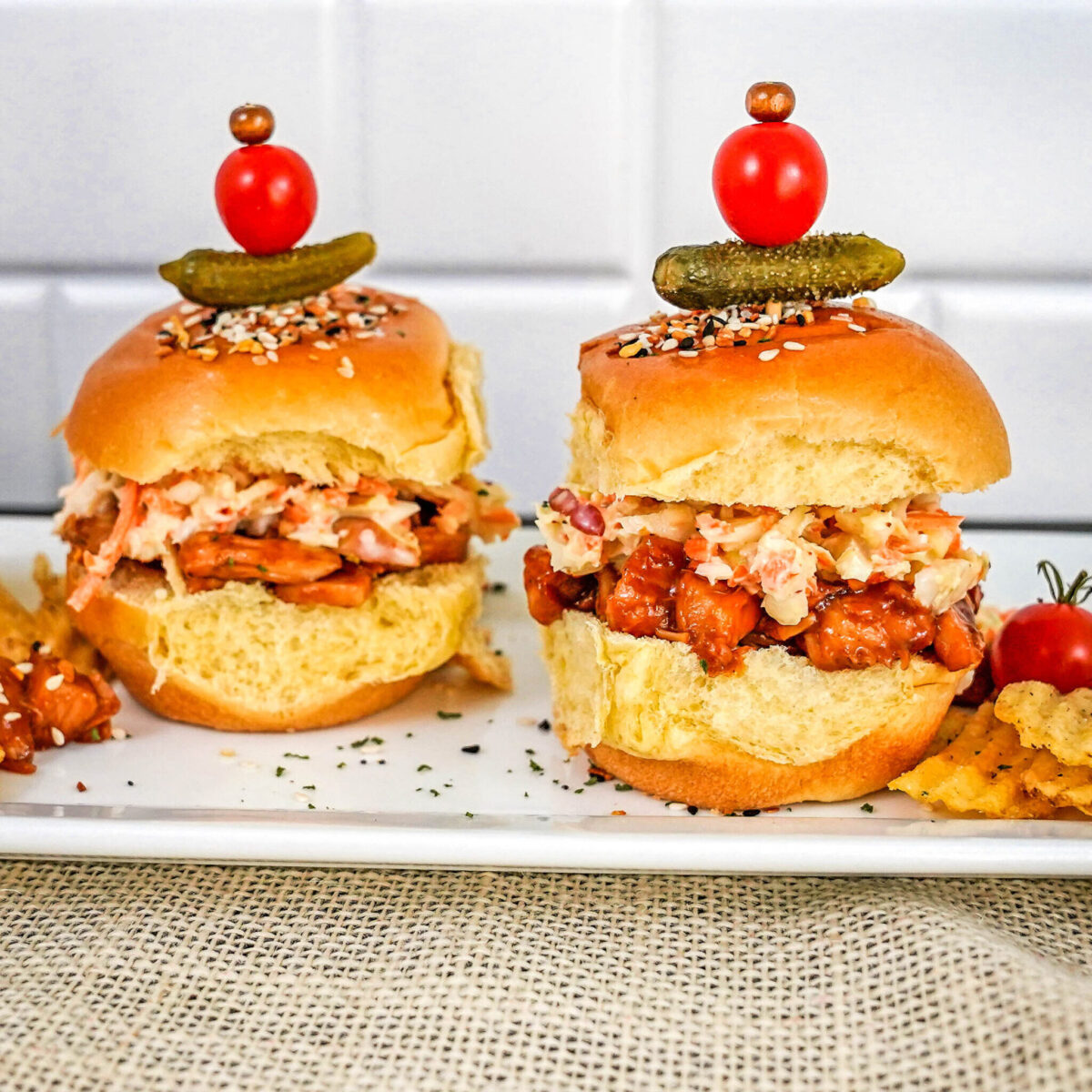 Jackfruit Sliders with BBQ sauce