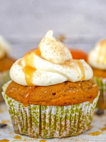 Pumpkin and Chocolate Chip Cupcakes