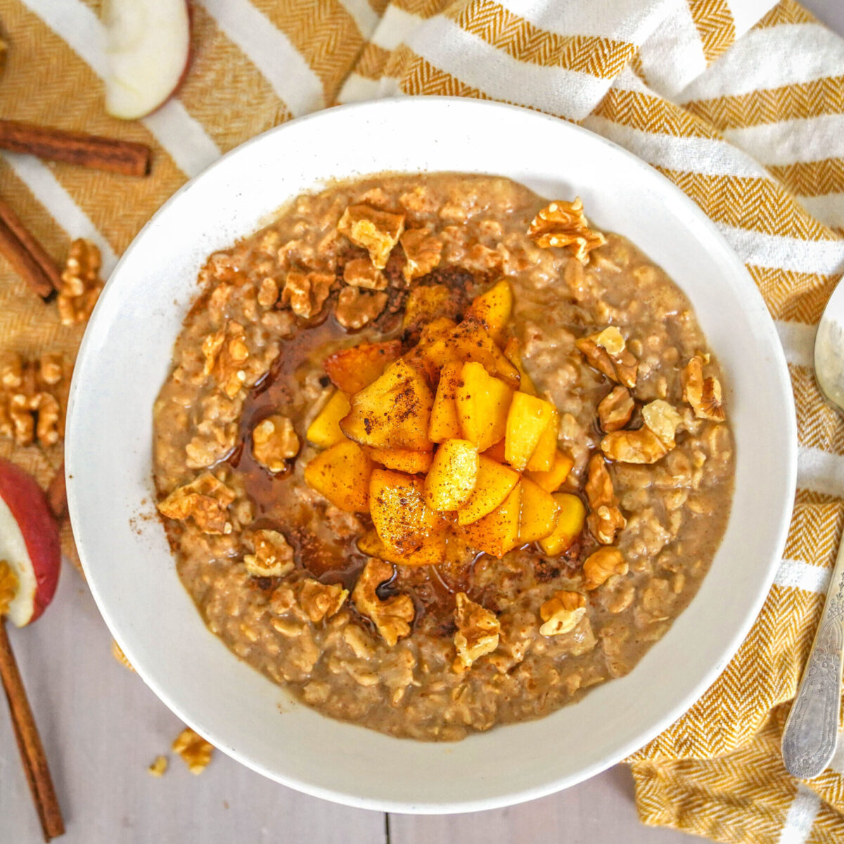 warm apple oatmeal