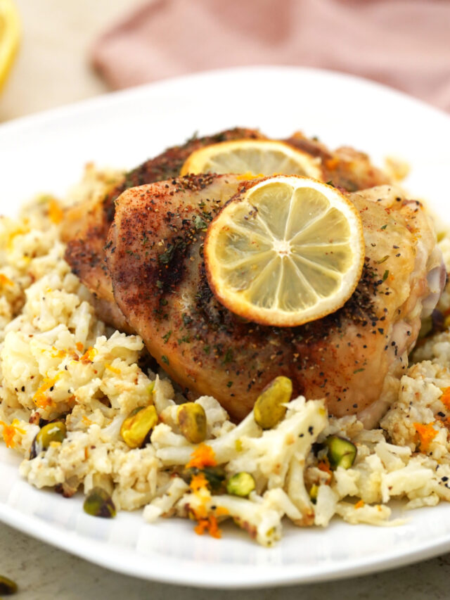 Baked Lemon Pepper Chicken Thighs Thyme of Season