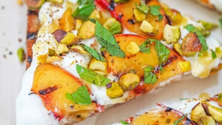 Ricotta Toast Recipe with Grilled Peaches