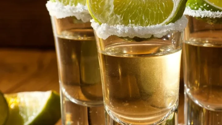 July 24 in national tequila day - tequila shots with lime