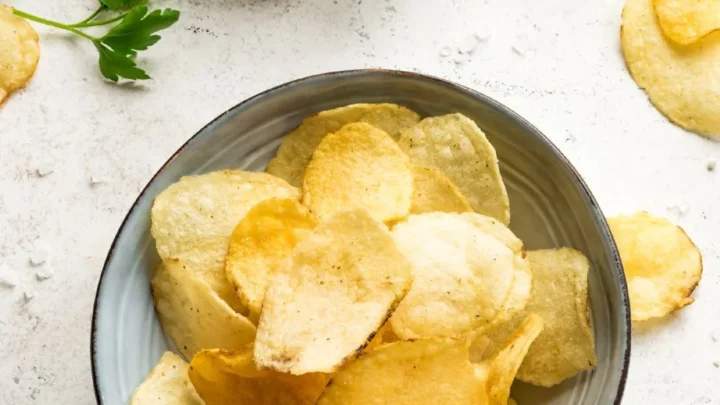 recipes using potato chips - bowl of potato chips