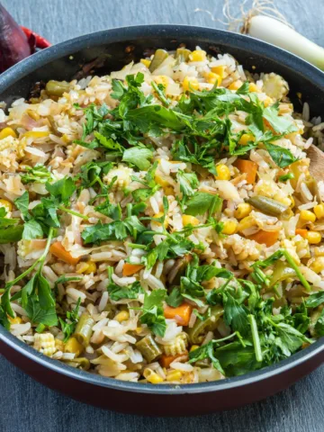 simple seasoned rice side dish