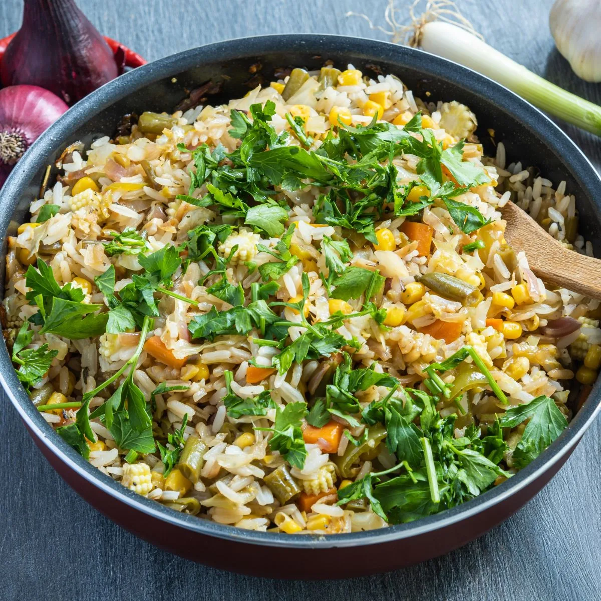 simple seasoned rice side dish