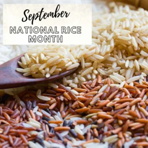 September is National Rice Month