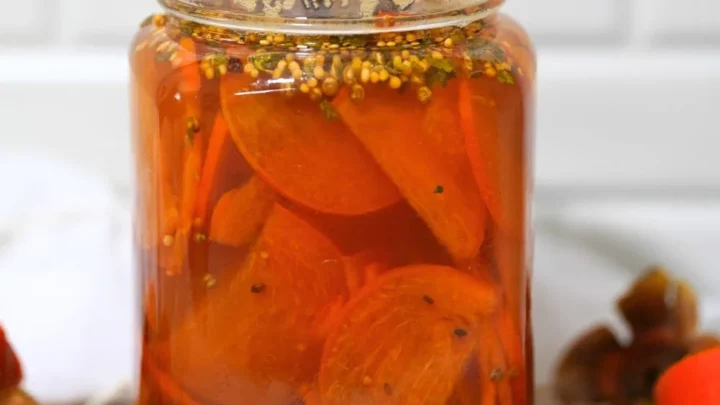 pickled persimmons