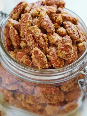 homemade maple candied pecans