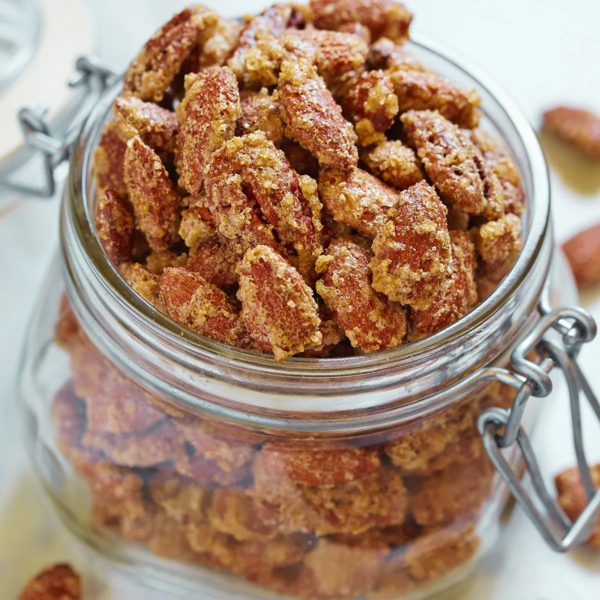 homemade maple candied pecans