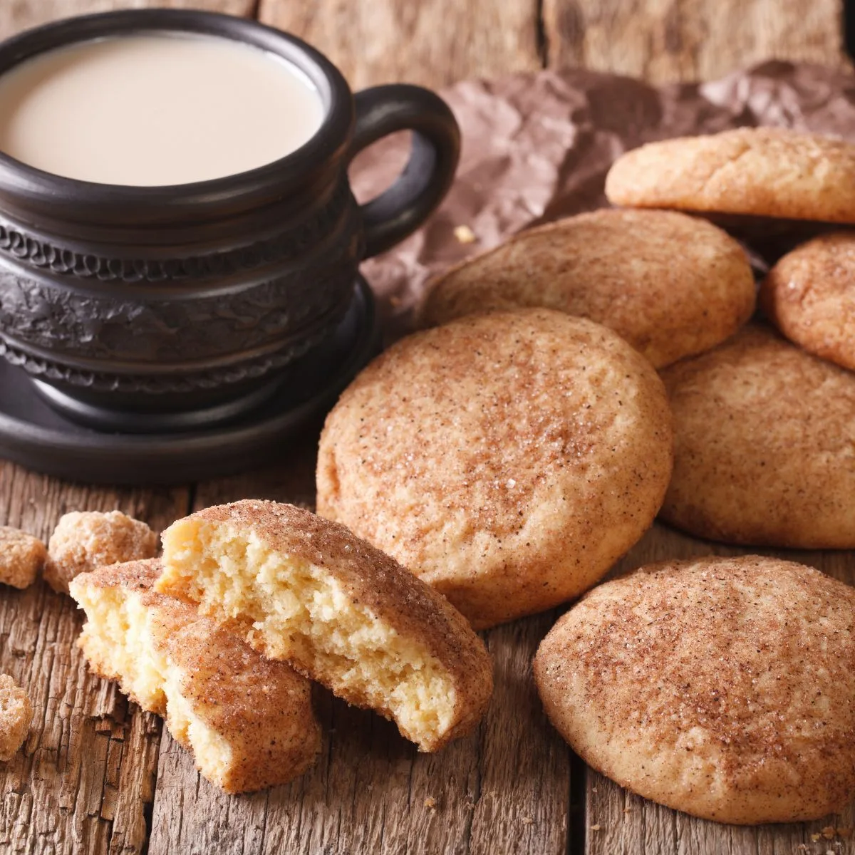 soft and thick snickerdoodles cookies recipe