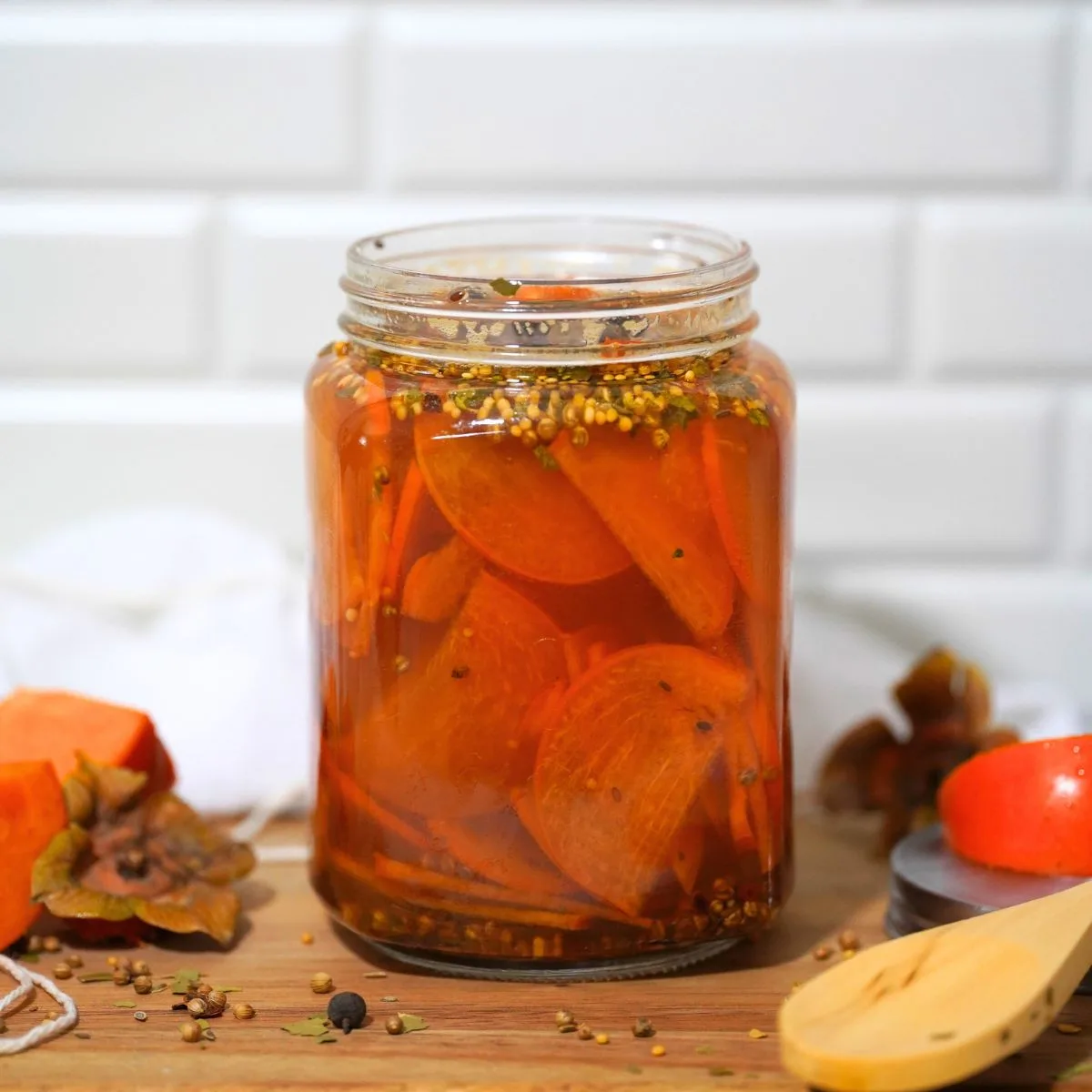 pickled persimmons