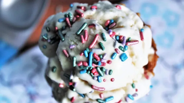 ice cream with aquafaba