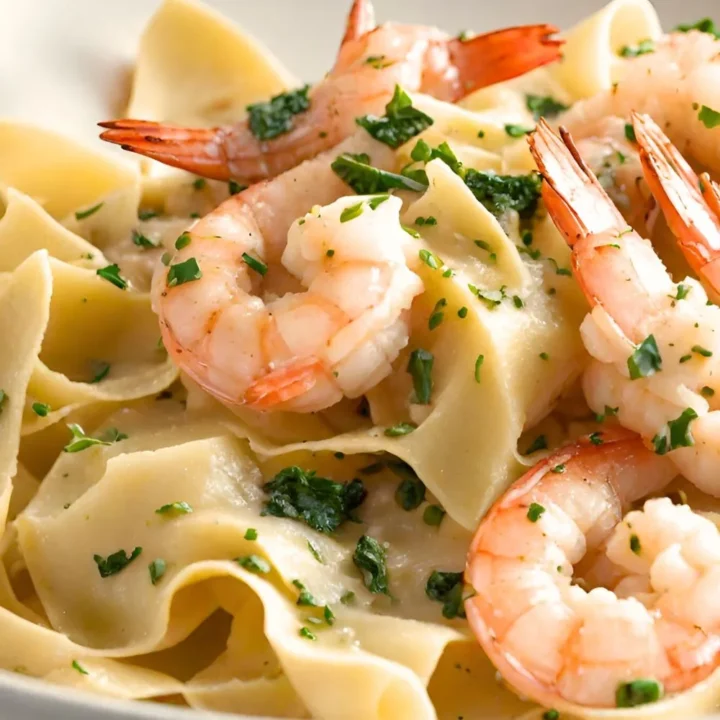 champagne shrimp scampi with pappardelle pasta recipe