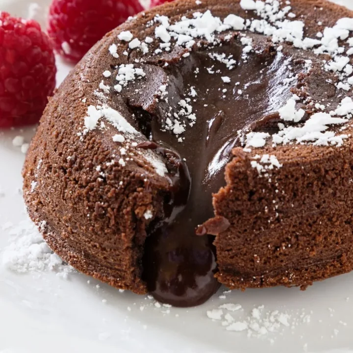 Chocolate Lava Cake with Brownie Mix