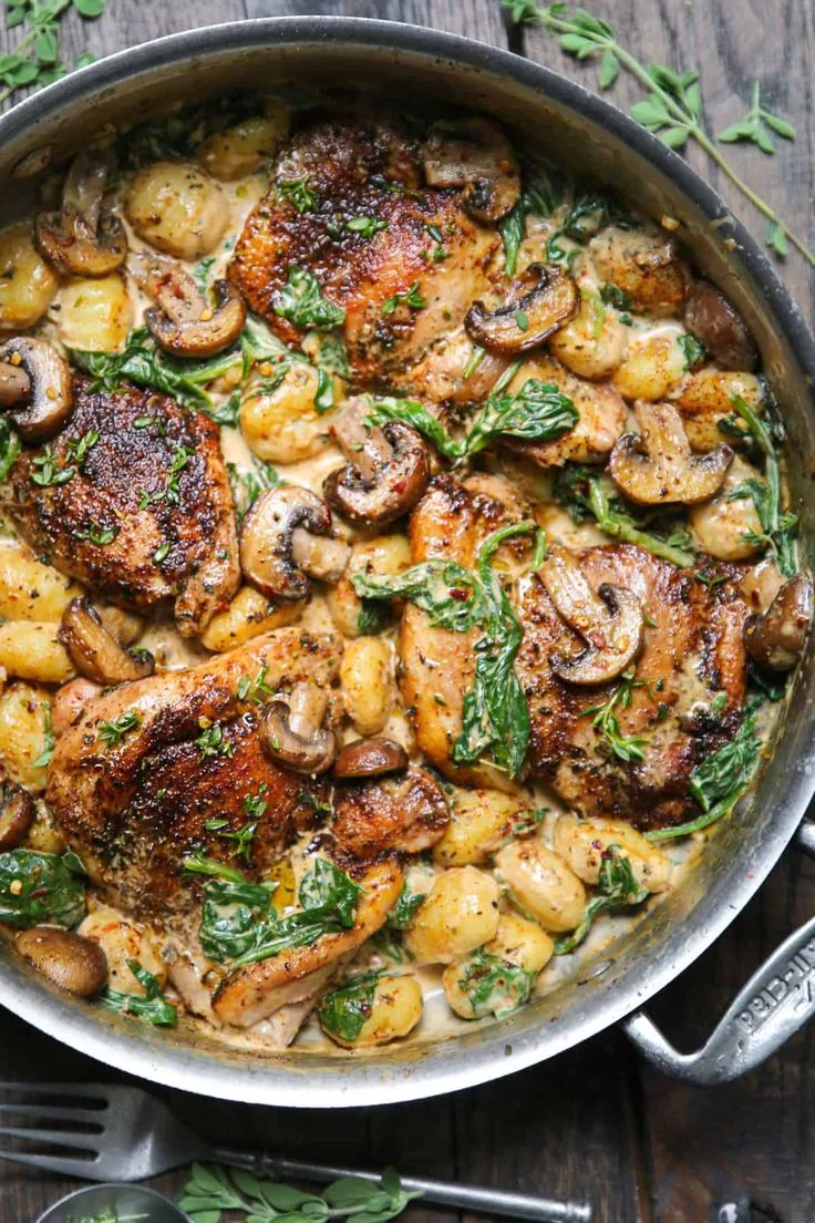 Creamy Chicken and Gnocchi - One-Pan, 30-Minute Meal