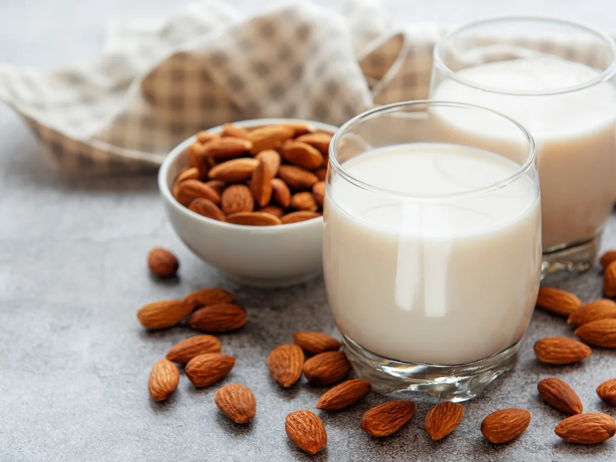 foods that start with A - almond milk