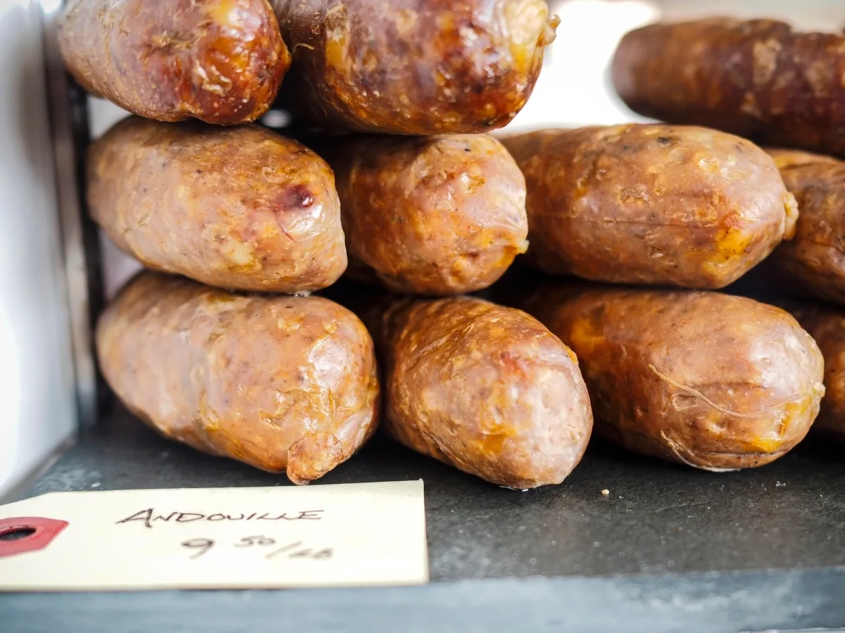 foods that start with A - andouille sausage