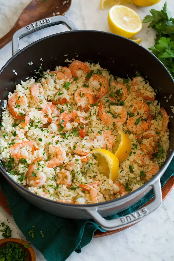 Shrimp and Rice Recipe {One Pot}