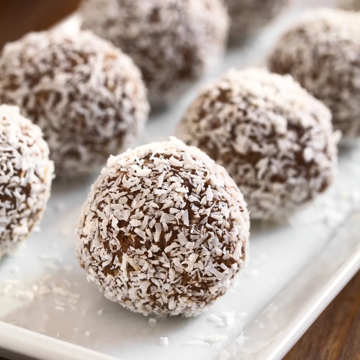 Chocolate Coconut Rum Cake Balls