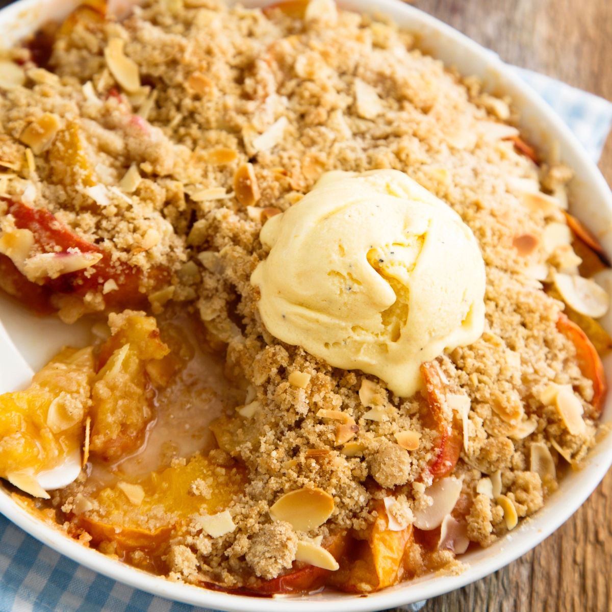 summer peach crisp recipe