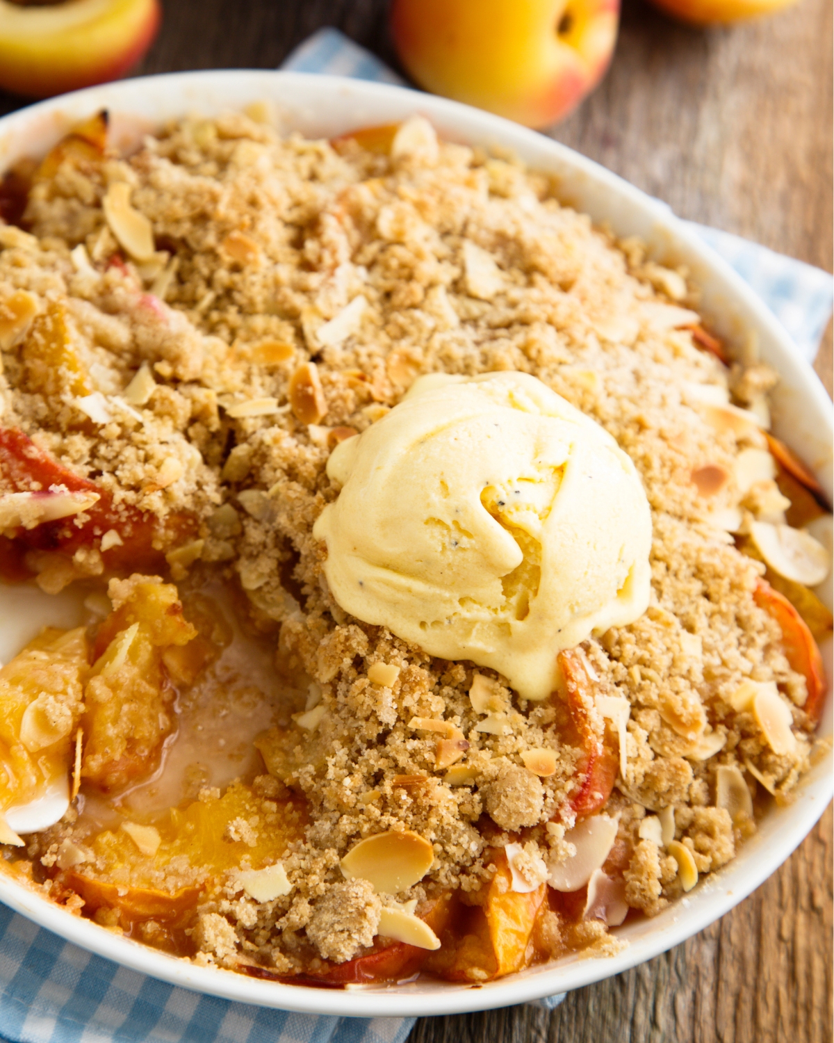 summer peach crisp recipe