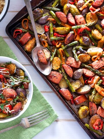 Sheet Pan Sausage and Vegetables