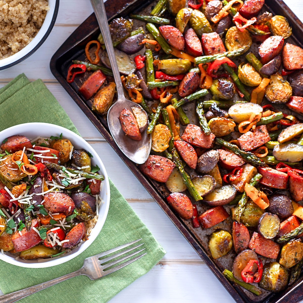 Sheet Pan Sausage and Vegetables