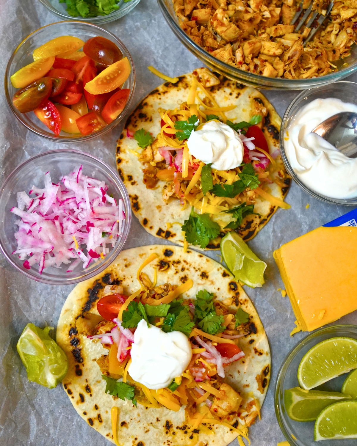 Chicken Chili Crunch Tacos-ingredients