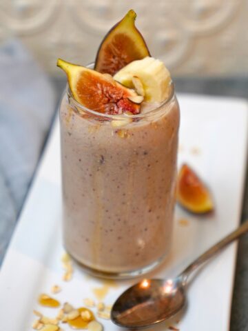 banana fig protein shake