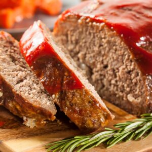 sliced classic meatloaf recipe