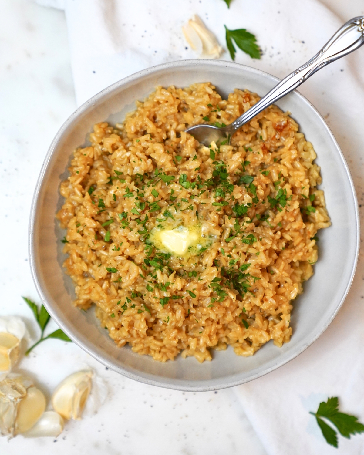 Rice with Butter and Garlic