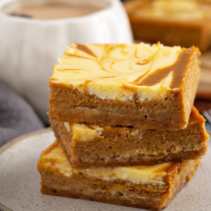 stacked Pumpkin Cheesecake Bars