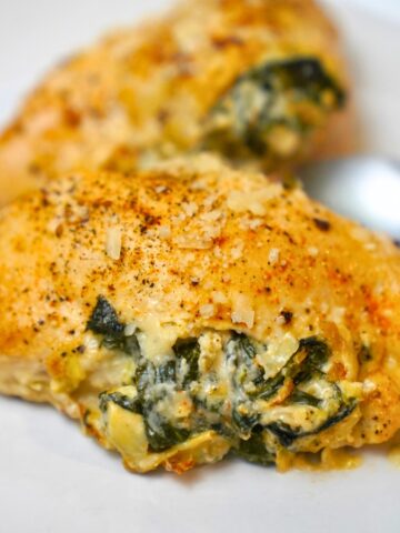 Spinach Artichoke Stuffed Chicken