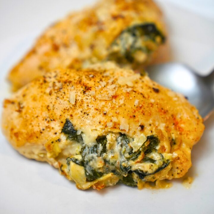 Spinach Artichoke Stuffed Chicken