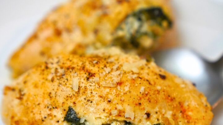 Spinach Artichoke Stuffed Chicken close up